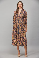 Clara Floral Midi Dress