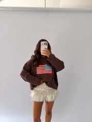 Hamptons Heritage Cocoa Flag Sweater