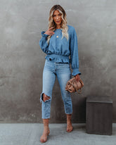 Castle Textured Billowed Blouse