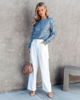 Coco High Waisted Pants - White