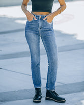 Benji High Rise Slim Straight Denim - SALE