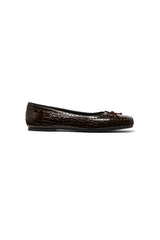 THERAPY Laine Ballet Flat Chocolate Croc