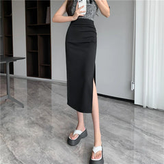 Side Slit Midi Skirt