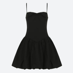 Y2K Bow Bubble Mini Dress
