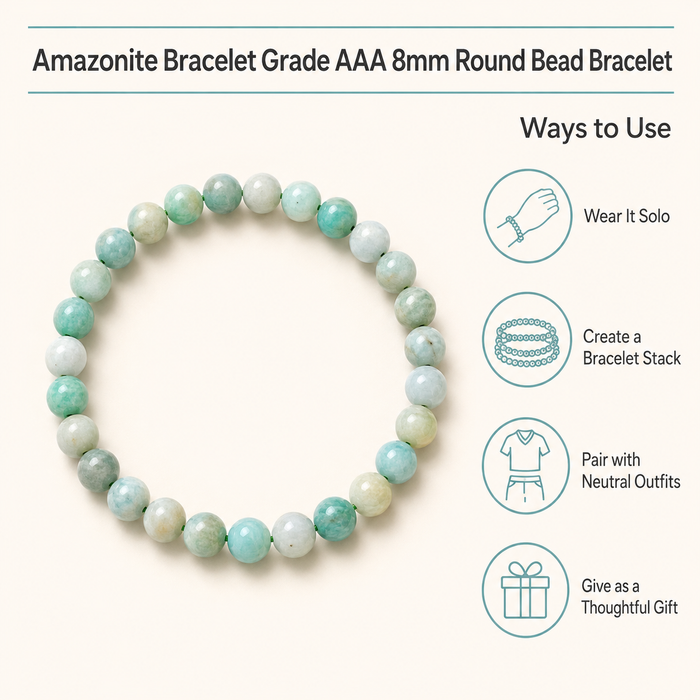matte amazonite bracelet