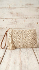 BOLSO CLUTCH & BANDOLERA CROCHET +1 Color
