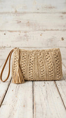 BOLSO CLUTCH & BANDOLERA CROCHET +1 Color