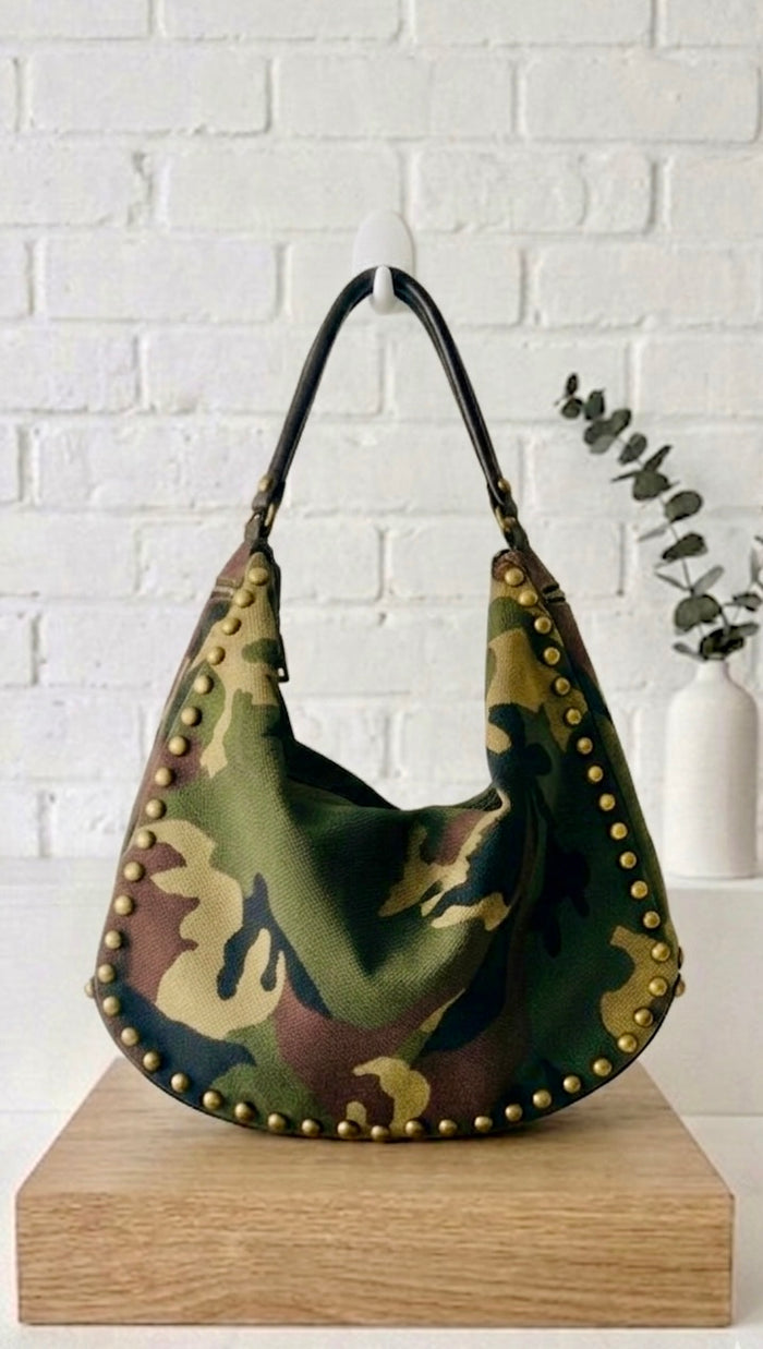 Bolso Tote denim camuflaje