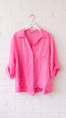 Camisa basic de lino Aurora +11 colores