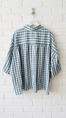 Camisa oversize cuadro vichy