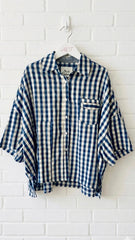 Camisa oversize cuadro vichy