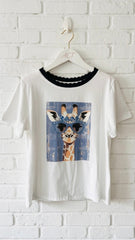 Camiseta jirafa chic +3 colores