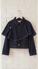 Chaqueta Vaquera Desmontable con Capa