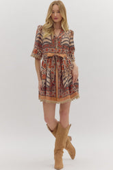 Beatrix Puff Sleeve Mini Dress