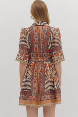 Beatrix Puff Sleeve Mini Dress