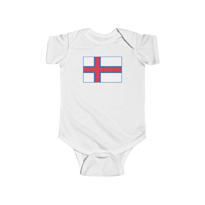 Faroese Flag Baby Bodysuit