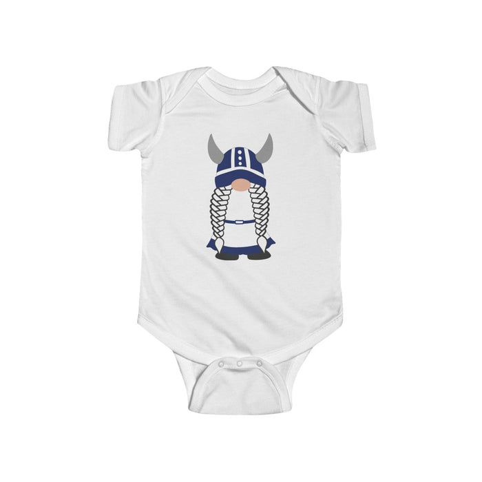 Finnish Viking Girl Gnome Baby Bodysuit Scandinavian Design Studio