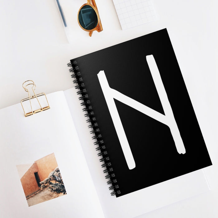 Hagalaz (Force Of Nature) Viking Rune Spiral Notebook Scandinavian Design Studio