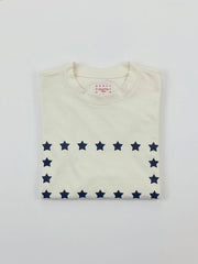 Heavy Cotton Blue Stars Basic T-Shirt