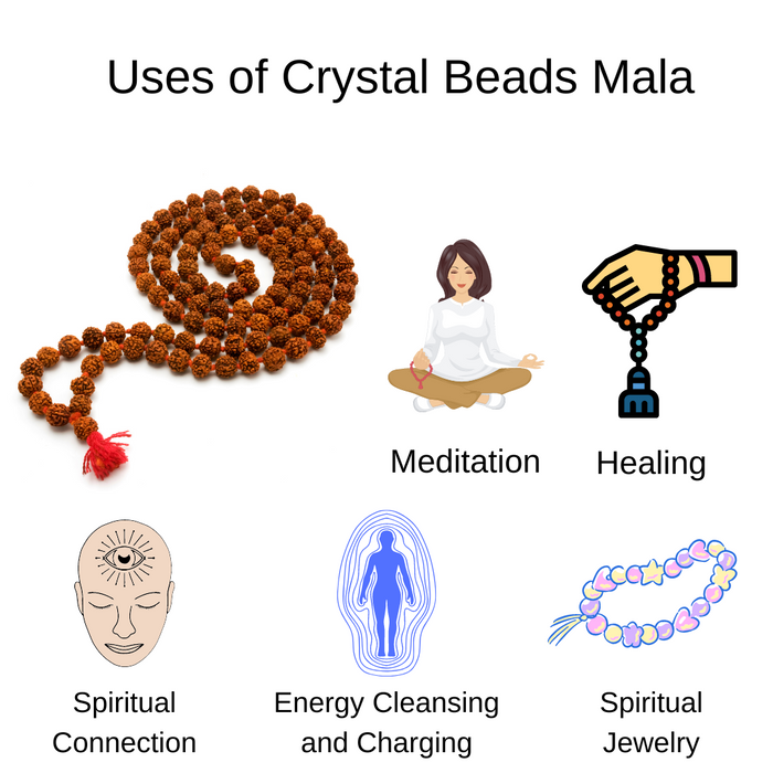 Hematite Gemstone Mala, 108 Prayer Bead Mala.