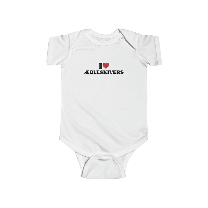 I Love Aebleskivers Baby Bodysuit