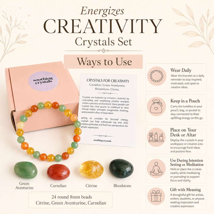 INSPIRATION & CREATIVITY Crystal Kit, Student Crystals Kit.