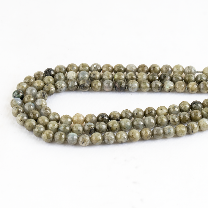 Labradorite Faceted Beads, Crystal Beads for Jewelry.
