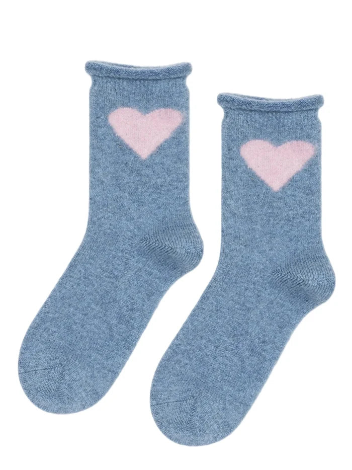 Love Cashmere Crew Sock-Accessories-Uniquities