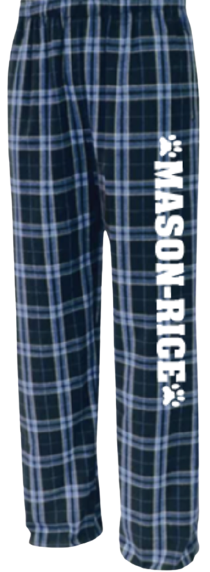 M-R Flannel Pants, Vertical Logo (YS-AXL)