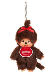 Monchhichi Girl Classic Plush Keychain Japan Exclusive