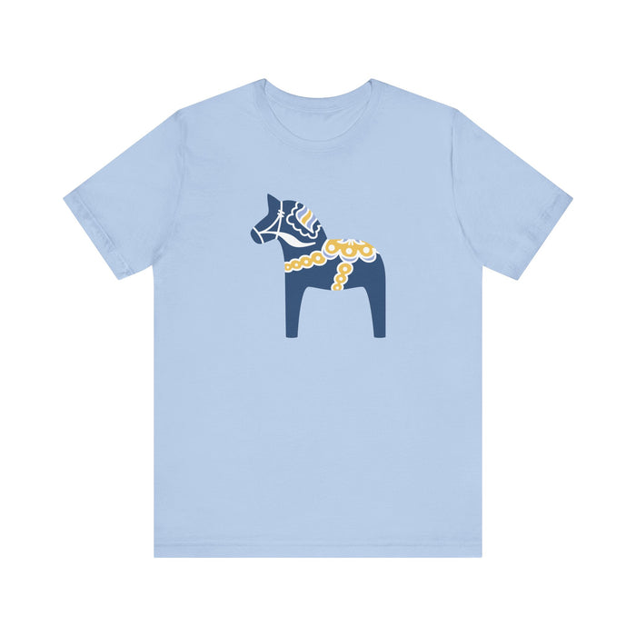 Navy Dala Horse Unisex T-Shirt