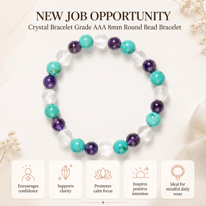 New Job & New Opportunity Bracelet, Gemstone Bracelet.