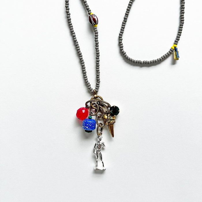 Novelty Necklace: Sterling David Sculpture