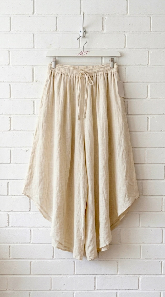 Pantalón lino asimétrico aurora +3 colores