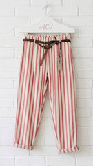 Pantalón recto rayas +3 colores