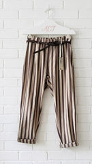 Pantalón recto rayas +3 colores