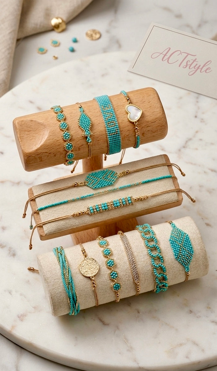 Pulseras mediterránea turquesa +15 modelos