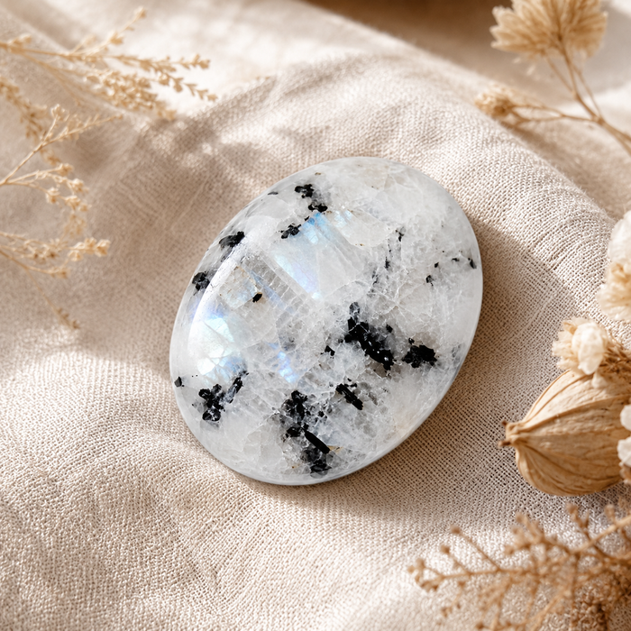 Rainbow Moonstone Worry Stones (Compassion and Psychic Abilities).