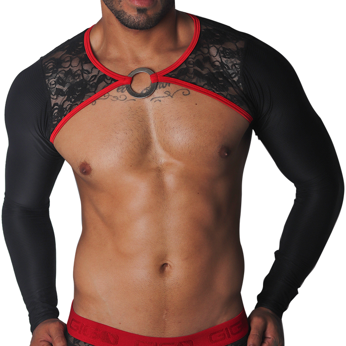 Romantic Black Harness de Gigo Underwear