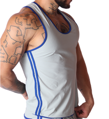 Typer Gray Tank vista frontal de Gigo Underwear