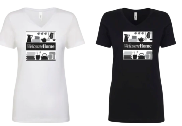 Welcome Home Ladies V-Neck Tee