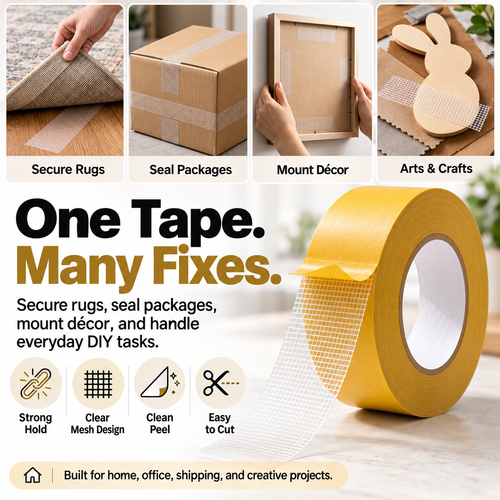 UltraGrip Double-Sided Mounting Tape – Heavy-Duty Mesh Adhesive for Home, Office & DIY