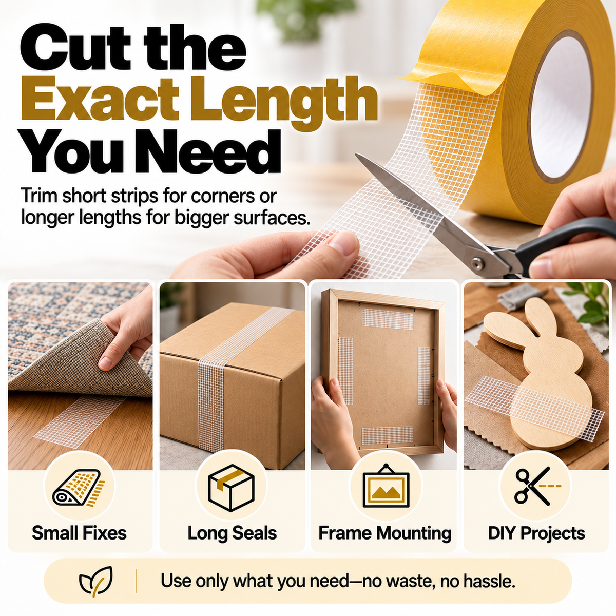 UltraGrip Double-Sided Mounting Tape – Heavy-Duty Mesh Adhesive for Home, Office & DIY