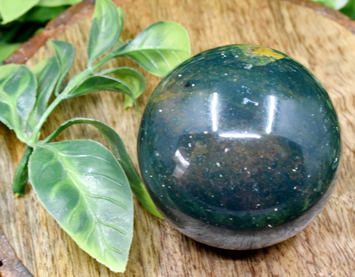 1Pc Bloodstone Sphere, Crystal Ball, Healing Sphere