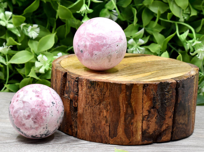 1Pc Rhodochrosite Sphere Crystal Ball Healing Sphere.