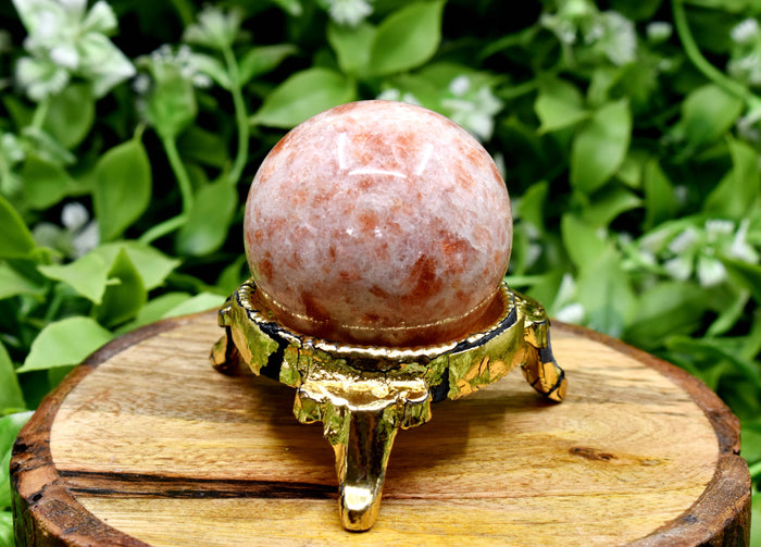 1Pc Sunstone Sphere Crystal Ball Healing Sphere.