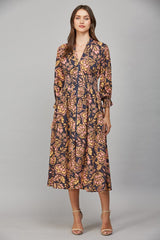 Clara Floral Midi Dress