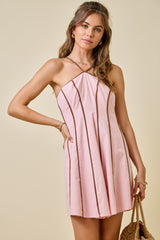 The Sierra Halter Mini Dress