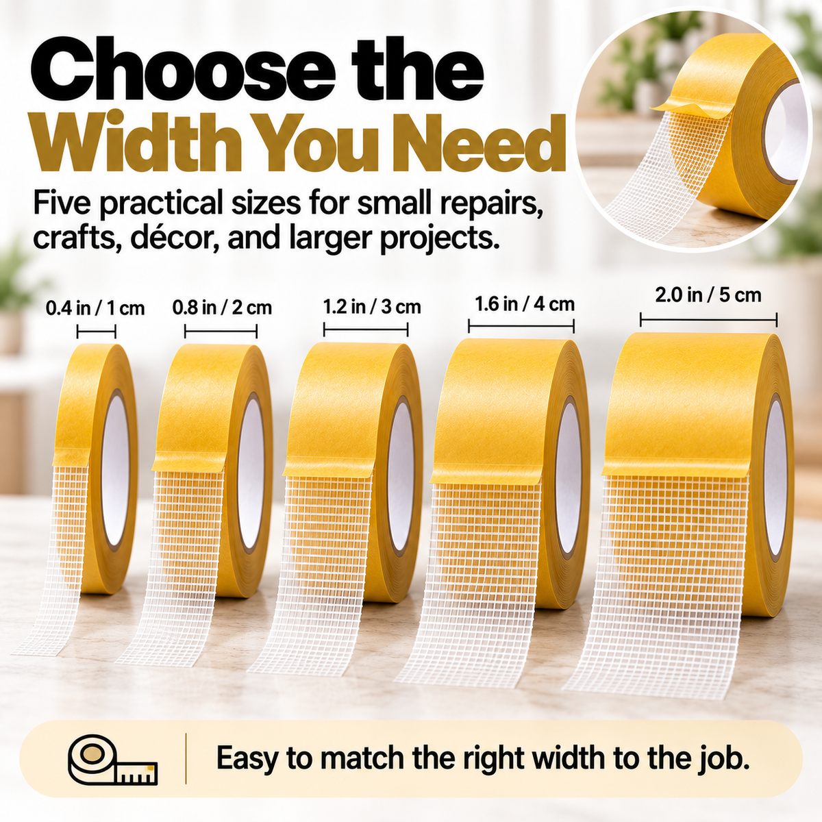 UltraGrip Double-Sided Mounting Tape – Heavy-Duty Mesh Adhesive for Home, Office & DIY