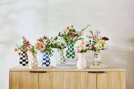 Enamel Tall Vase